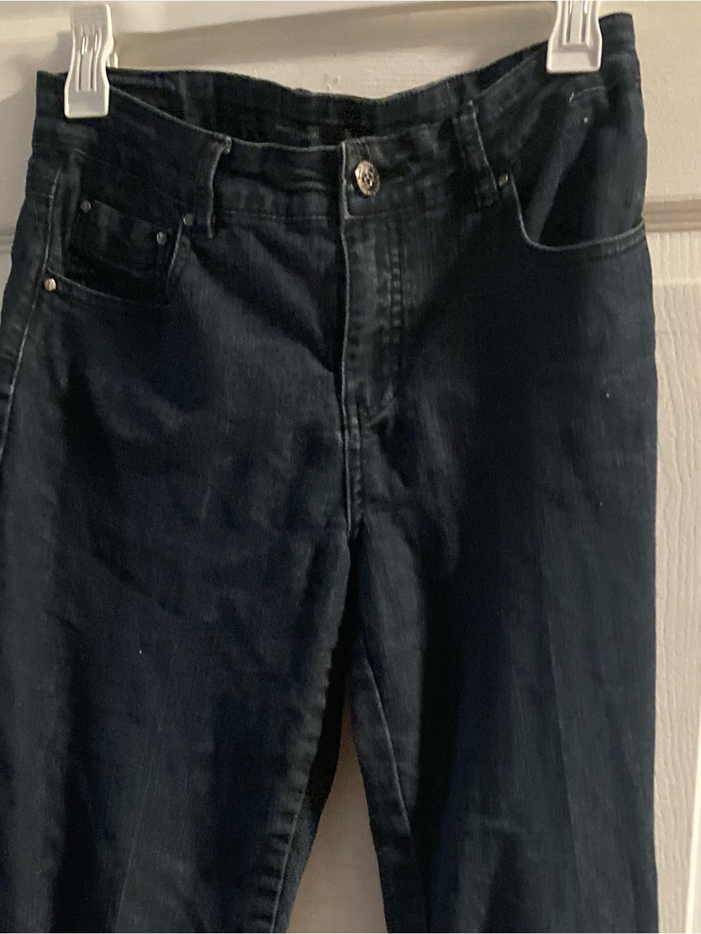 Simon Chang Black Straight Leg Jeans Women’s Classic Denim Pants